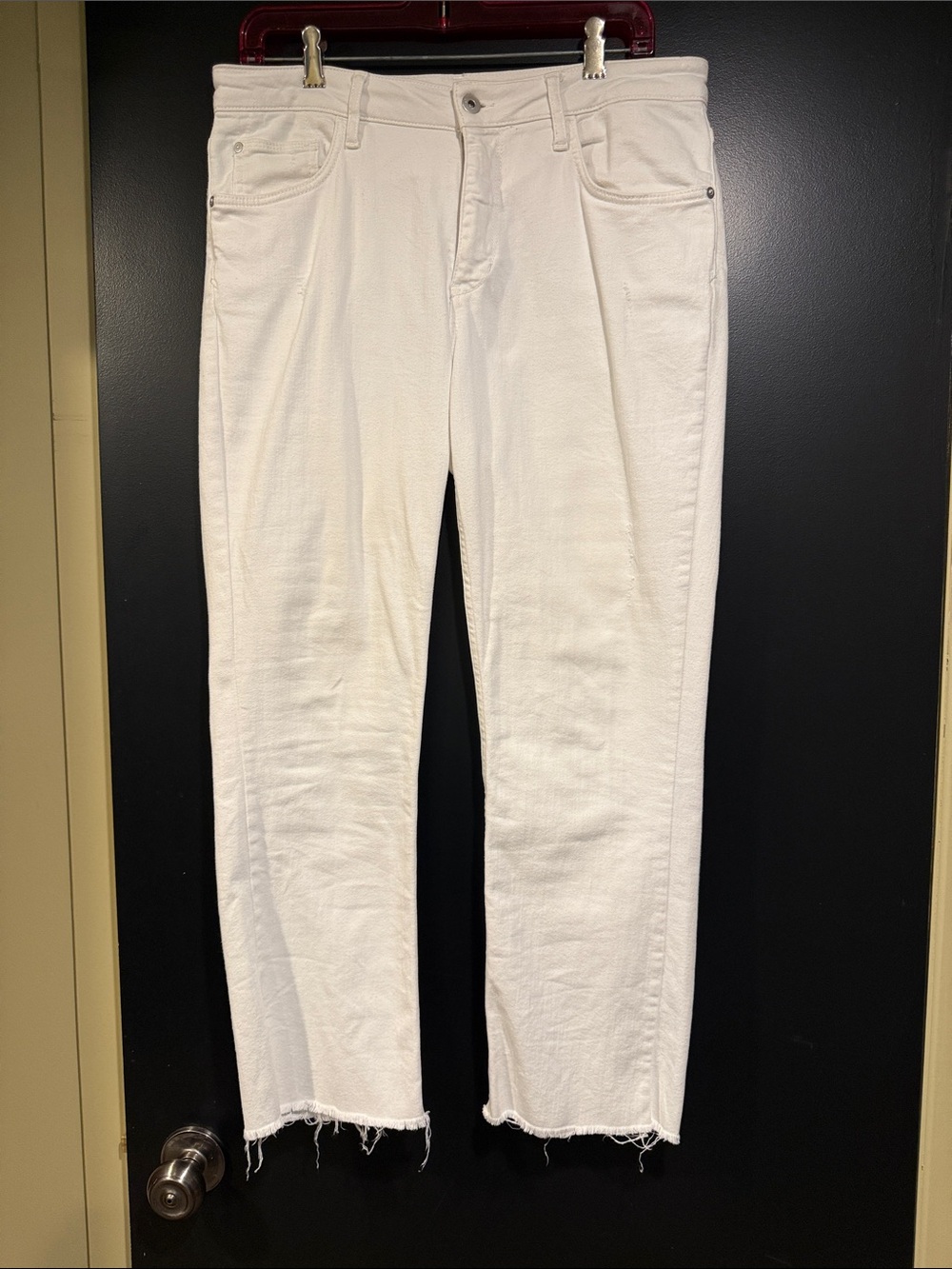 Anthropologie | White High Bootcrop Jeans size 31